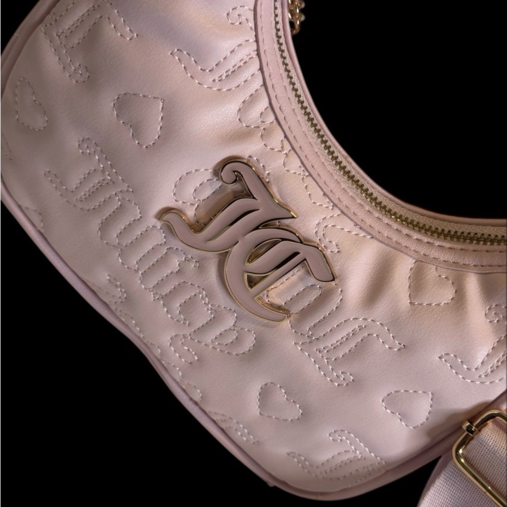 Juicy Couture Light Pink Embossed Shoulder Bag - Picture 5 of 13